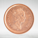 Canada, 1 Cent, 2002 - 50th Anniversary - Succession of Queen Elizabeth II, AU