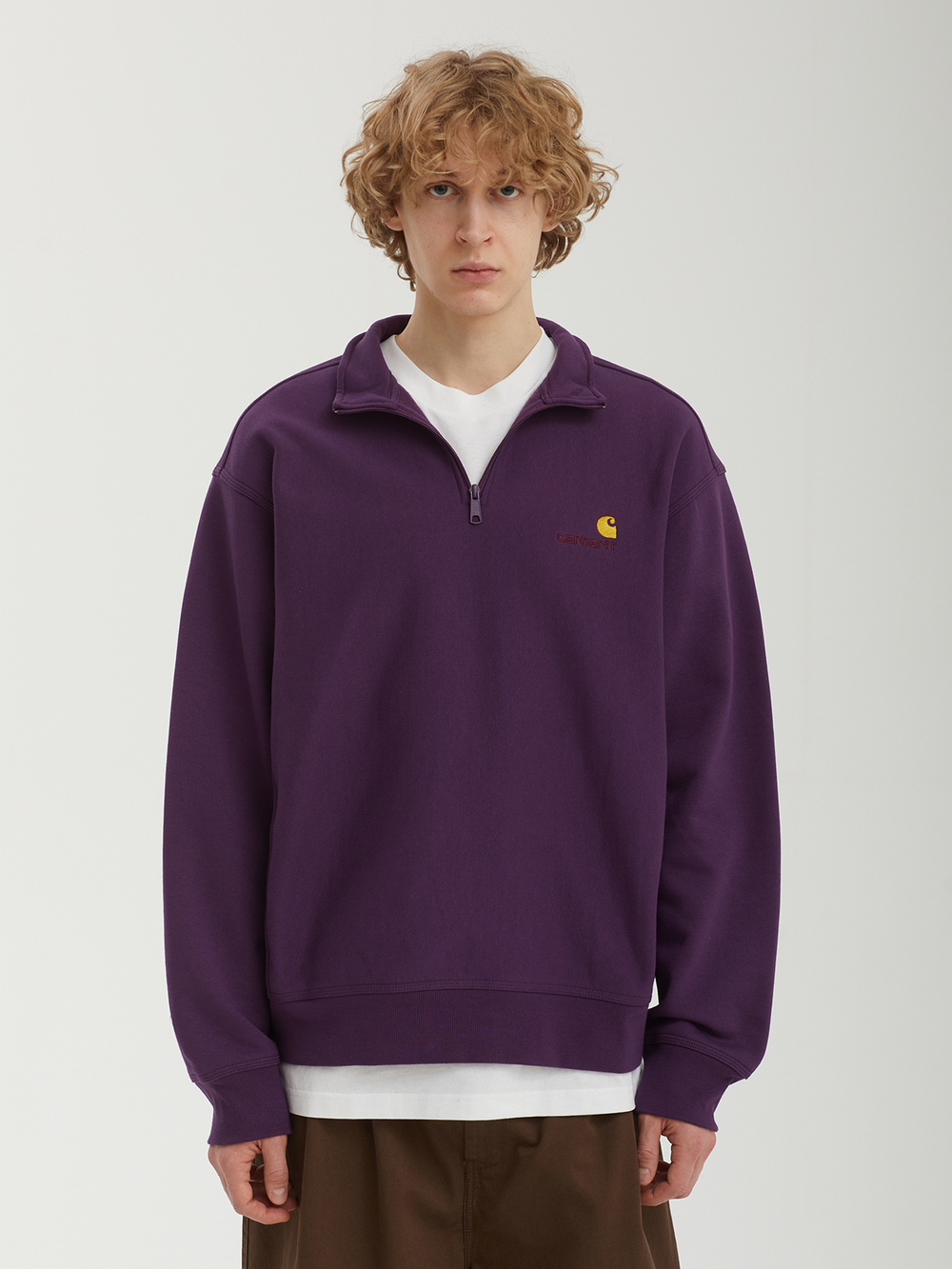 Мужская Толстовка Half Zip American Script
