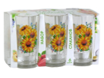 Набор стаканов 6шт 230мл "Подсолнух"