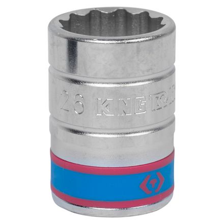 Цена на KING TONY (633026M) Головка торцевая стандартная двенадцатигранная 3/4", 26 мм