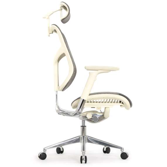 Кресло EXPERT 2 STAR HSTM 01-G (подлокотник 6D(360), подголовник 5D, сетка серая / каркас светлый)