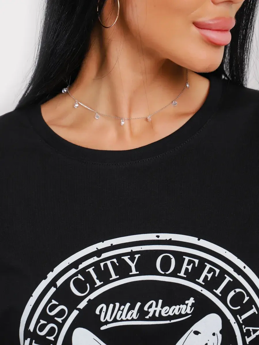 Футболка оверсайз больших размеров принт