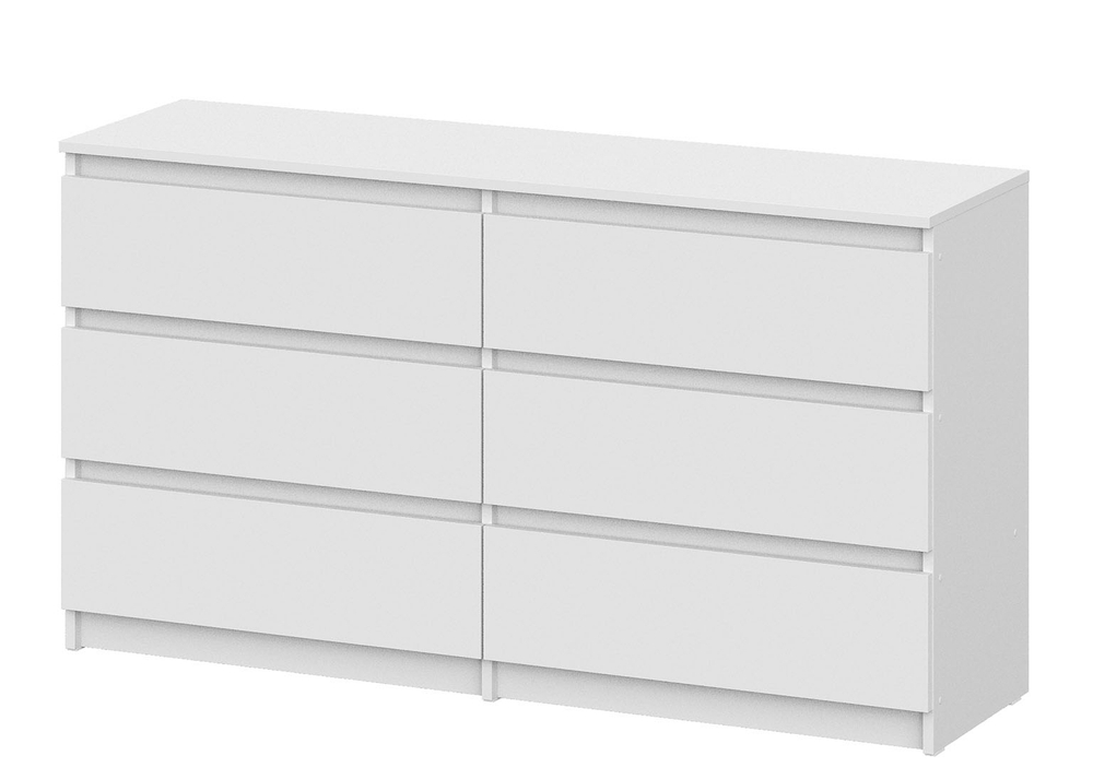 Комод 6 ящиков «Денвер» Белый