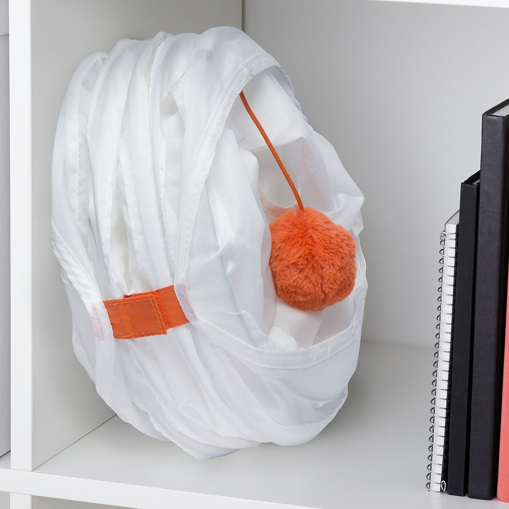 IKEA UTSÅDD  (ИКЕА УТСÅДД)  -  Игровой туннель для кошек, белый/оранжевый