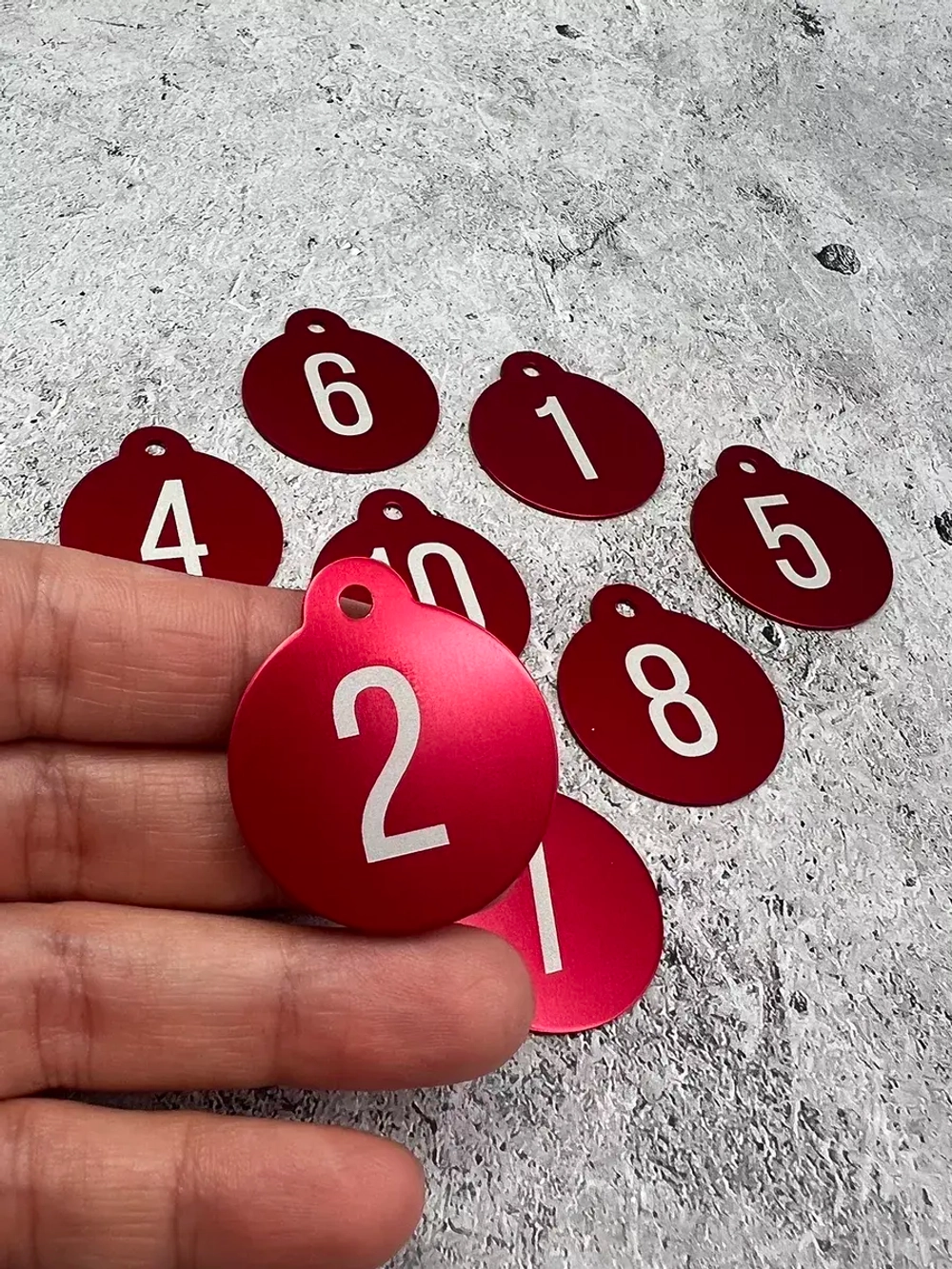 Номерки на ключи, металл