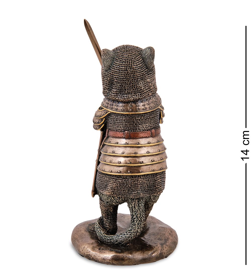 Veronese WS-1241/ 1 Статуэтка «Сэр Пусилот - кошачий рыцарь»