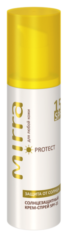 Крем-спрей солнцезащитный SPF 15
