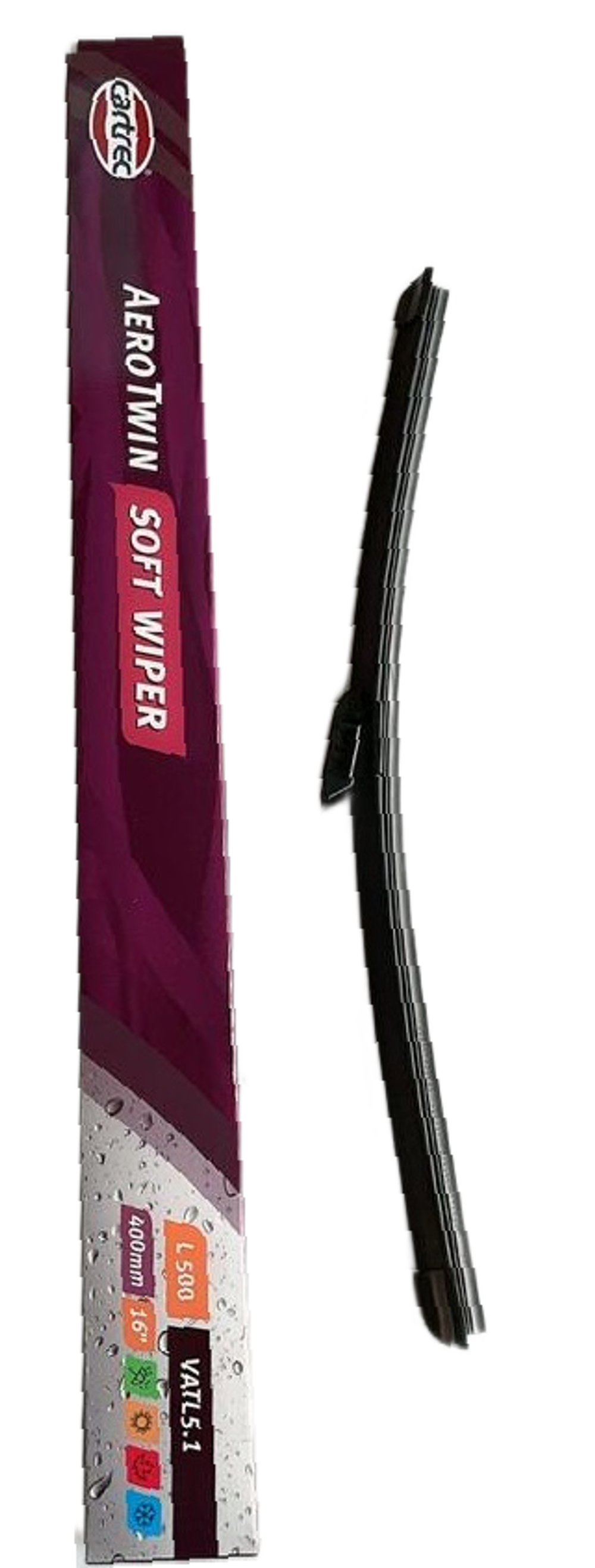 L500-24 Щетка ст/очистителя бескаркасная  24" CARTREC