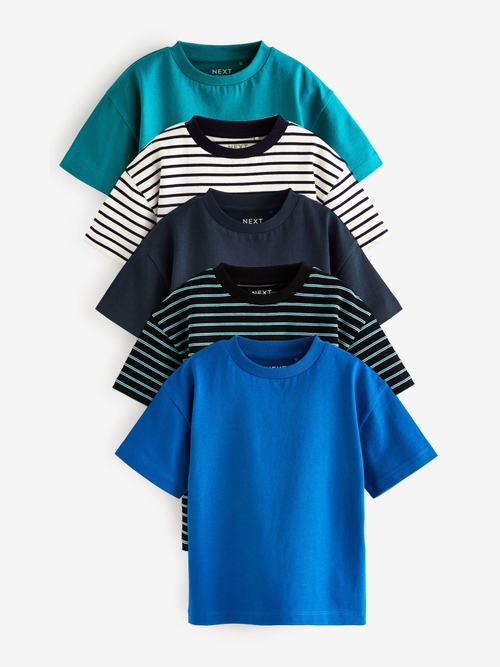 Футболка для мальчика Next N34-006, 5 шт., Белый, Черный, Синий