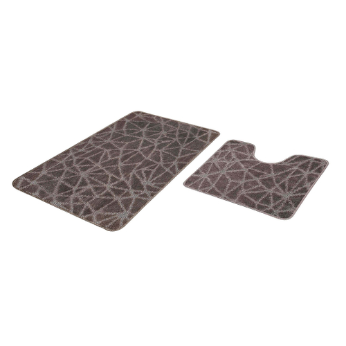 Набор ковриков д/ванной  Shahintex PP 60*100+60*50 мокко (01)