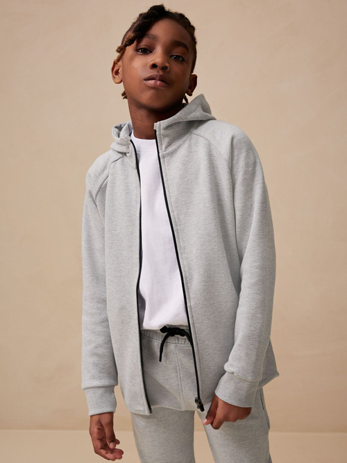 Толстовка на молнии с капюшоном и джоггеры в комплекте для мальчика Next 366-098, Серый