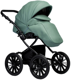 Детская коляска Indigo Special Plus 3 в 1 с автокреслом Avionaut Cosmo Is05 шалфей кожа