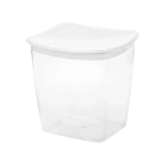 Емкость для сыпучих продуктов квадратная 1л Белый