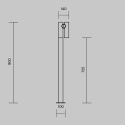 Ландшафтный светильник Outdoor O494FL-L10B3K