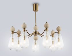 Ambrella Люстра на штанге с травертином Ceramo Modern LH53287