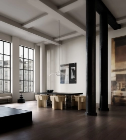 Поднос 101 Copenhagen Bloom Tray, Big, Black, черный