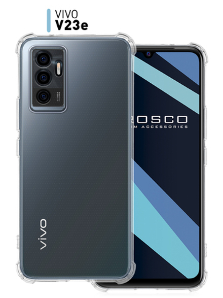 Чехол ROSCO для Vivo V23e оптом (арт. VV-V23E-HARD-TPU-TRANSPARENT)