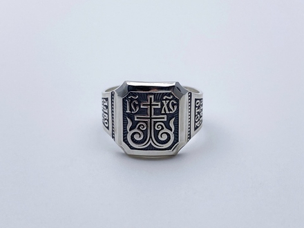 Кольцо из серебра/Чернение