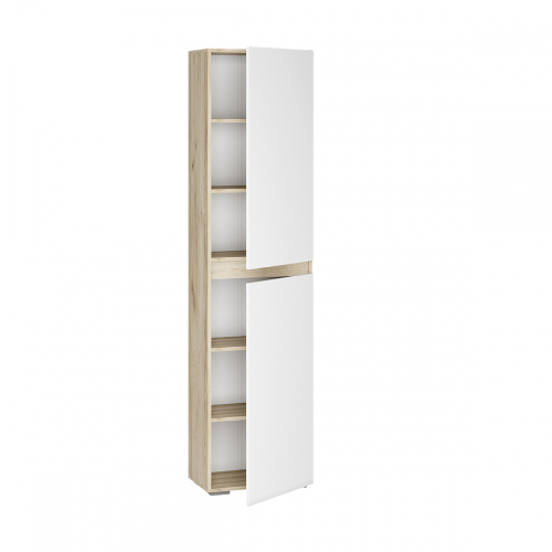 мс для гостиной Вирола П-500 Дуб крафт серый / Глянец белый