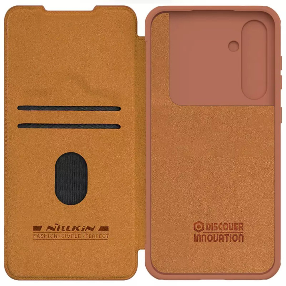 Кожаный чехол-книжка Nillkin Leather Qin Pro для Samsung Galaxy S23 FE