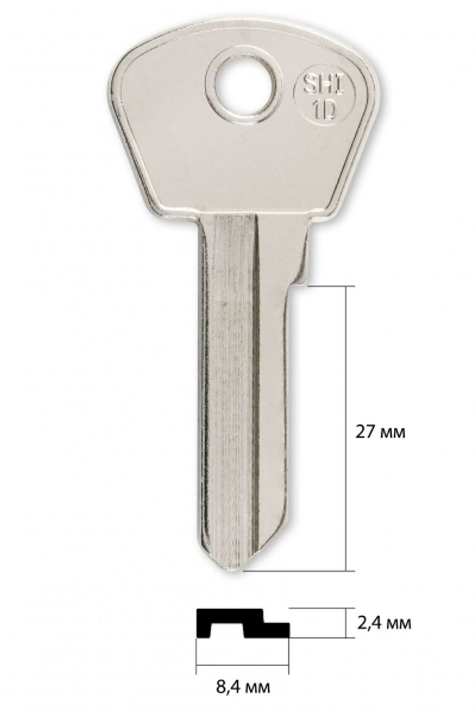 Заготовка английского ключа 13963  SHI-1D | SHI1 | SHT1 | RUS49 (ИМП.)