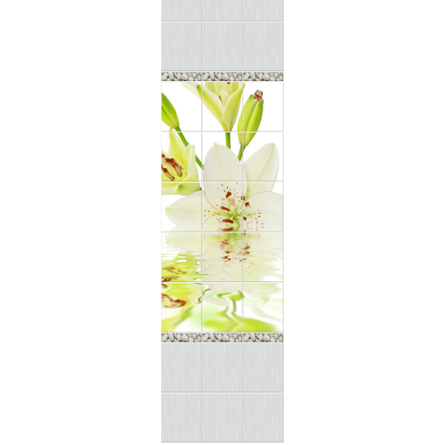 Панель ПВХ Novita 3D Мадлен сильвер узор 2700х250мм