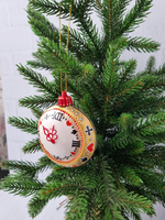 Часы из Алисы ёлочная игрушка из фарфора