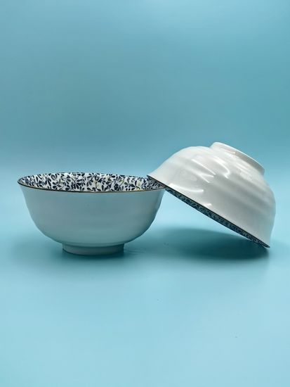 Салатник 20х9,5 см. "Япония" синий декор