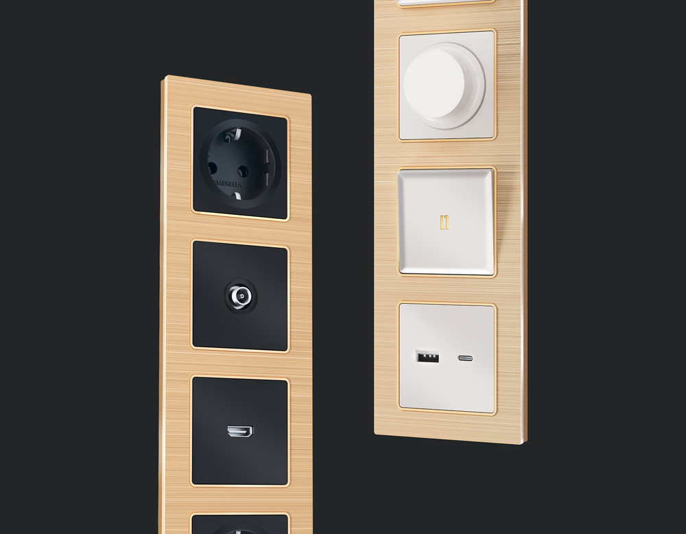 AF550302 Рамка ALFA Platos (Шампань Металл шлифованный) 2-ая