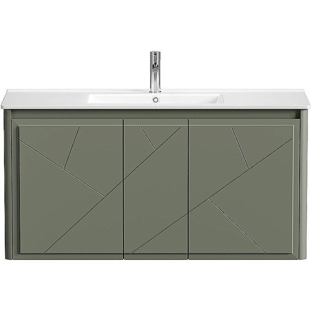 Тумба с раковиной и столешницей Allen Brau Paris 120 1.360004.CGM олива матовая