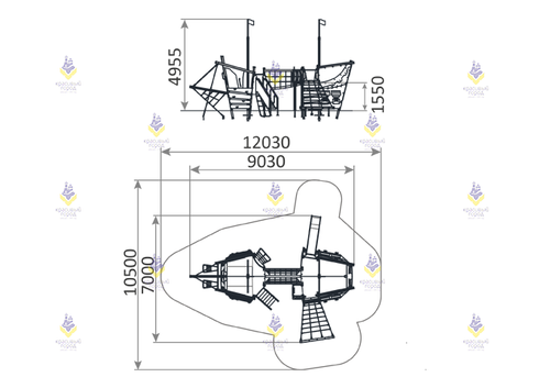Игровой комплекс «Летучий голландец»