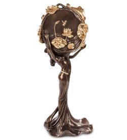 Veronese WS-687/ 2 Часы «Девушка и лотосы»