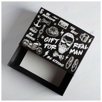 Коробка складная Gift for real man, 25 × 18 × 10 см   4796806