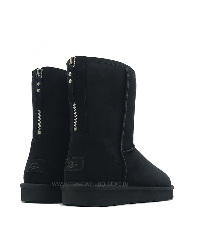 MEN CLASSIC SHORT ZIP Black