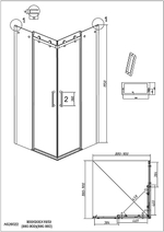 Душевой уголок Grossman Classic 90х90 300.K33.04.9090.10.00 стекло прозрачное/профиль хром