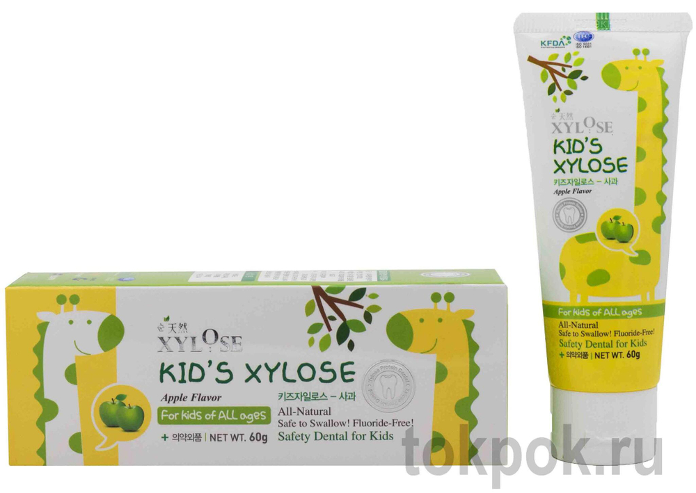 Зубная паста детская HANIL Kid's Xylose Apple, 60 гр