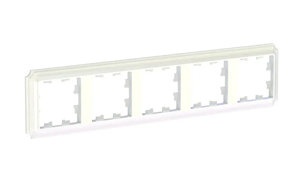 ATLASDESIGN ANTIQUE 5-постовая РАМКА, универсальная, ЖЕМЧУГ