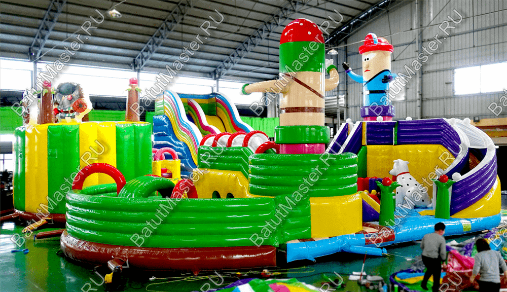 Надувной батут «Детский мегапарк» 18*18*8 м