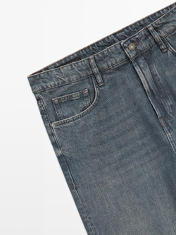 Massimo Dutti Джинсы зауженного кроя, темно-синий