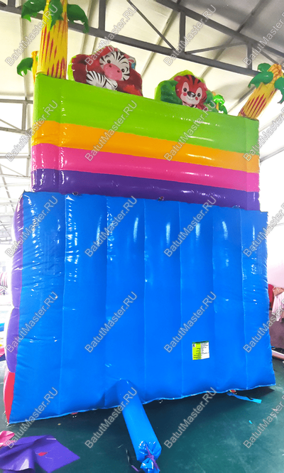 Коммерческий надувной батут "Звериная команда 2" 8*3,5*5 м