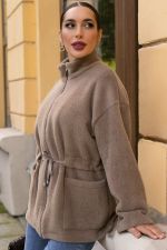 Пальто Альпака (бежевое) Б14139-7М LT Collection