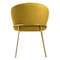 Стул Lime, горчичный микровелюр с золотыми ножками
