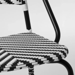 Стул для дома и улицы - IKEA VASSHOLMEN, 92x50x68см, черный, ВАССХОЛЬМЕН ИКЕА