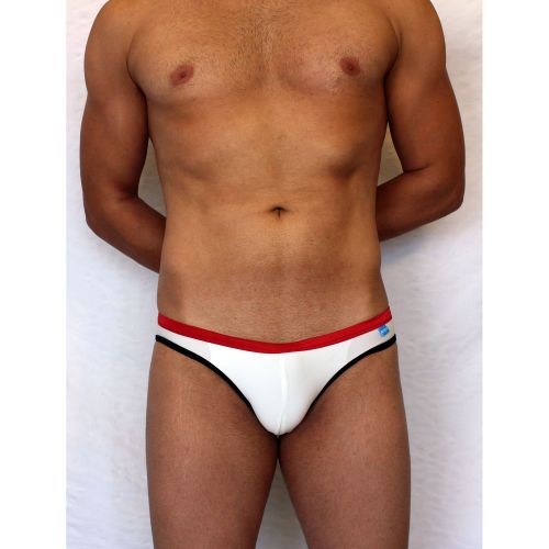 Мужские плавки слипы белые с QR-кодом сзади Boefje