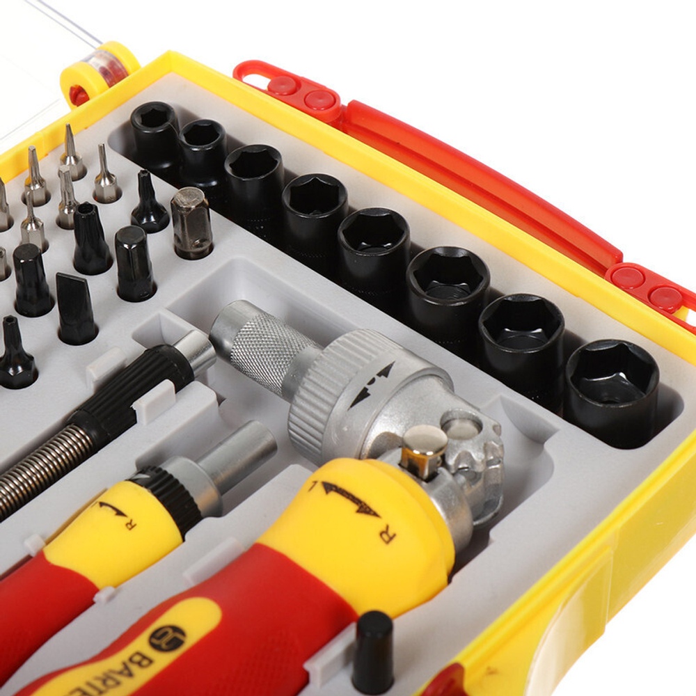 Набор отверток реверсивная с битами, 61 пр, Bartex, 13363, шт