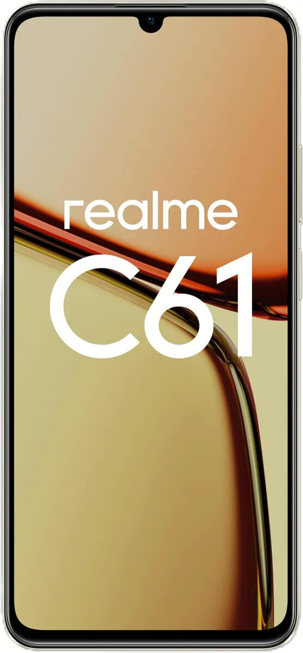 Смартфон realme C61 6/128 ГБ RMX3930, Ростест, Блестящий Золотой
