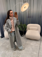 Манишка из эко-меха розовая