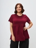 Футболка с баской оверсайз