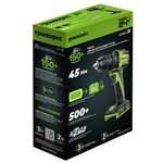 Дрель-шуруповерт акк. Greenworks DD345, 24V, б/щет, 27/45 Нм,13мм,2х2Ач,ЗУ,кор (3708307CUC)