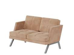 Алдо Диван двухместный с декором из пуговиц ALDB-02L Timless 020/Металл Серый 1430*875*890